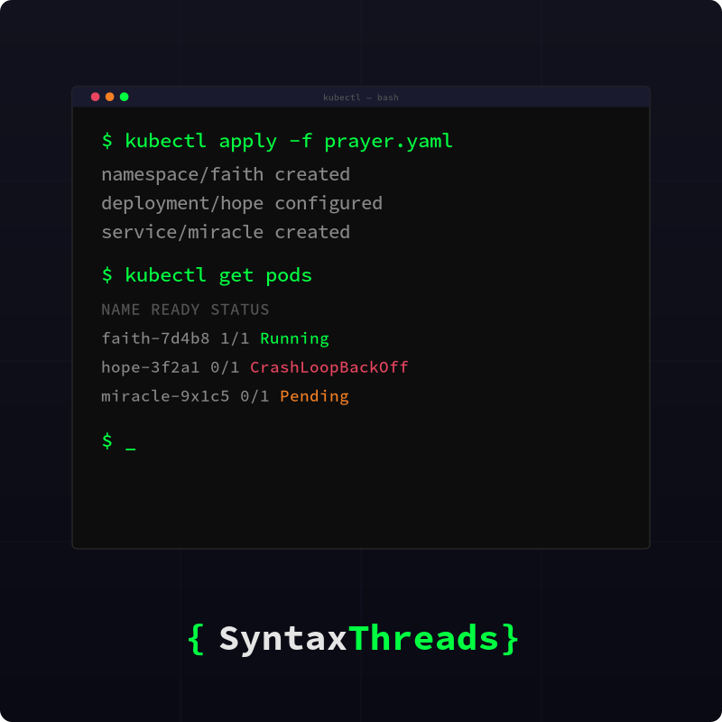 kubectl apply -f prayer.yaml