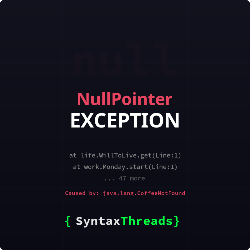 NullPointerException